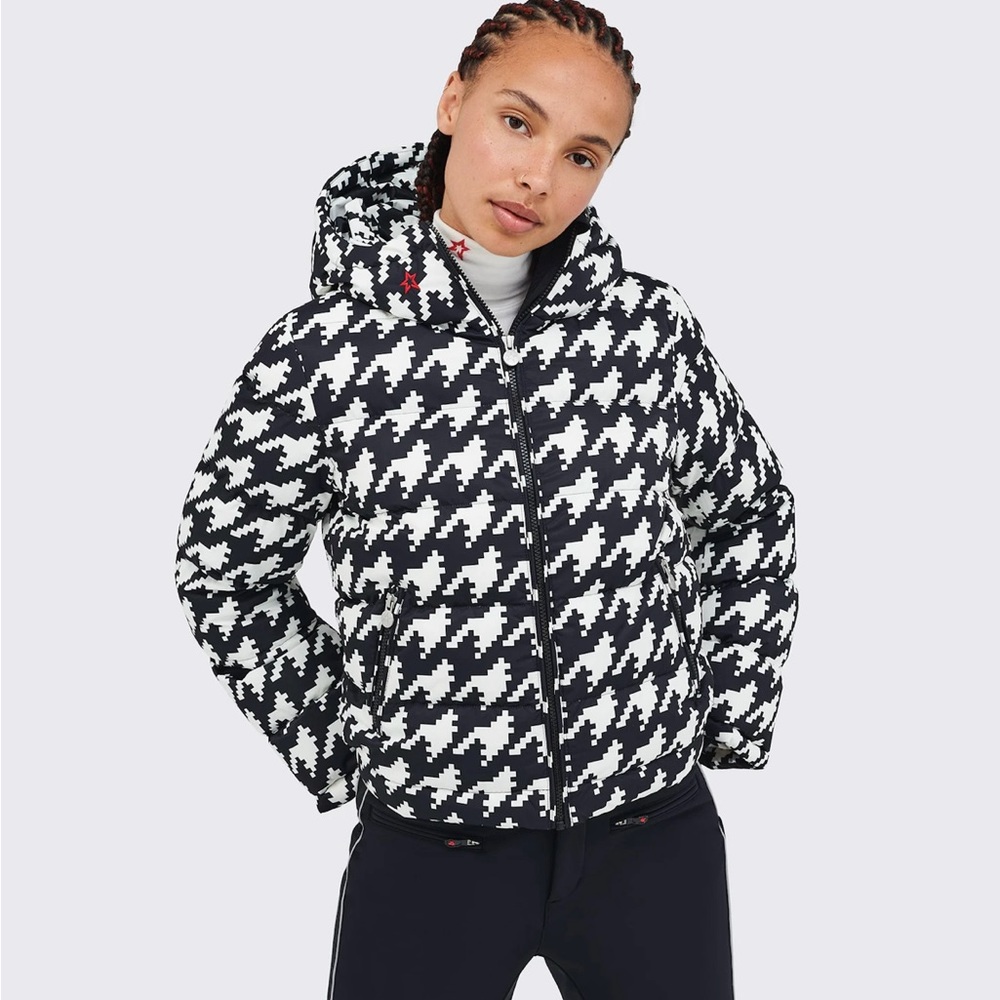 Perfect moment ski jacket Houndstooth Polar Flare Down Jacket